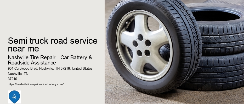 semi truck road service near me